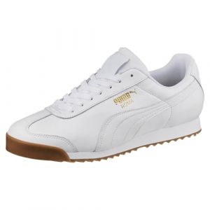 PUMA Men's Roma Sneaker White Team Gold