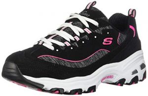 Skechers Women's D'Lites Memory Foam Lace-up Sneaker