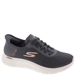 Skechers Mens Slip Ins: Go Walk Flex Hands Up Runners Grey 8 (42)