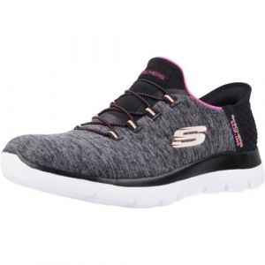 Skechers Women's Slip-ins Summits - Dazzling Haze - Black Mesh/Multi Trim - UK 2