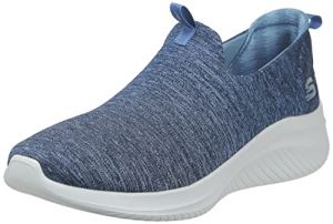 Skechers Womens Cloud Ultra Flex 3.0 Slicked Trainers Navy Mesh/Trim 7 (40)