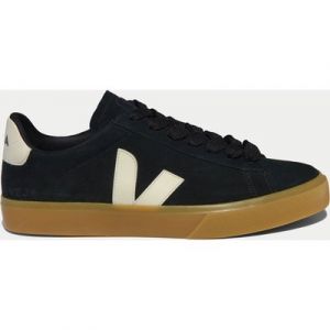 VEJA Women's Campo Bold Suede Trainers - Black Pierre -  Size: UK 8