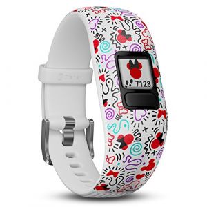 Garmin vivofit Jr. 2 - Disney Minnie Mouse Fitness Activity Tracker for Kids - Adjustable Band - Multicolour