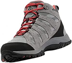 Columbia Redmond III Mid Waterproof Steam/Red Coral 8 D - Wide