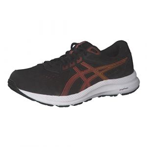 ASICS Men Gel Contend 8 Mens Running Shoes Black/Red 8 (42.5)