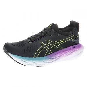 ASICS Gel Nimbus 25 Womens Running Shoes Black/Yellow 7 (40.5)