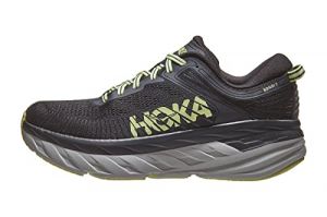 Hoka One One Mens Bondi 7 Mesh Blue Graphite Butterfly Trainers 7.5 UK