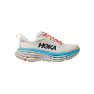 HOKA Bondi 8 Running Shoes Woman White Blue