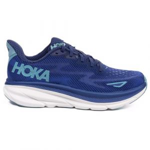 Hoka One One Womens Clifton 9 Textile Bellwether Blue Evening Sky Trainers 5 UK