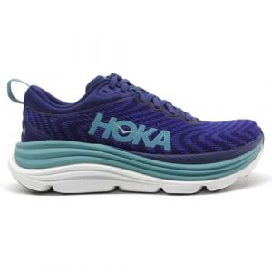 Hoka One One Womens Gaviota 5 Textile Synthetic Bellwether Blue Evening Sky Trainers 5.5 UK