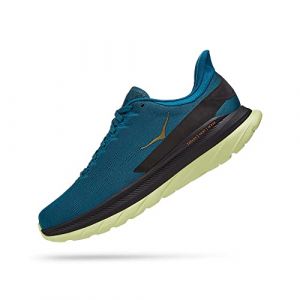 Hoka One One Mens Mach 4 Mesh Blue Coral Black Trainers 11 UK