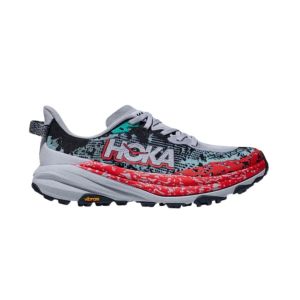 Hoka Speedgoat 6 Gray Red AW24 Shoes