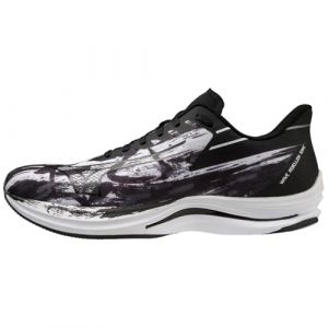 Mizuno Mens Wave Rebellion Sonic Running Shoes Road White/Black 9.5 (44)