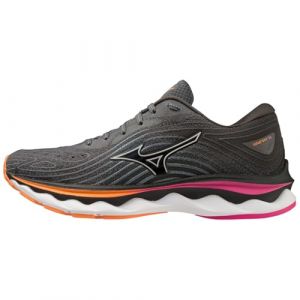 Mizuno Wave Sky 6 Running Shoes Womens Road Iron/Nimbus Cloud 8 (41)