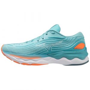 Mizuno Wave Skyrise 4 Womens Running Shoes Road Sand/White/Orange 5 (38)