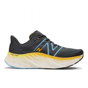 New Balance Men's Fresh Foam X More v4 in Black/Blue/Orange Synthetic