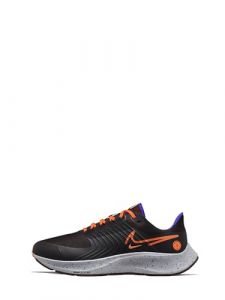 NIKE Air Zoom Pegasus 38 Shield Men's Trainers Sneakers Running Shoes DC4073 (Black/Total Orange/Bronze Eclipse/Orange 003) (UK_Footwear_Size_System