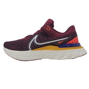 NIKE React Infinity Run Flyknit 3 Men's Running Trainers Sneakers Shoes DH5392 (Dark Beetroot/White-University Gold 600) UK7.5 (EU42)