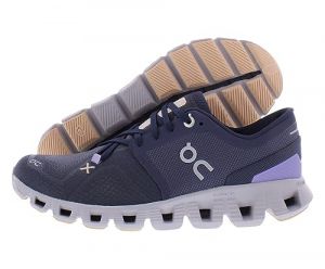 On Womens Cloud X 3 Textile Synthetic Iron Fade Trainers 4.5 UK