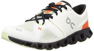 On Mens Cloud X 3 Textile Synthetic Ivory Flame Trainers 7.5 UK