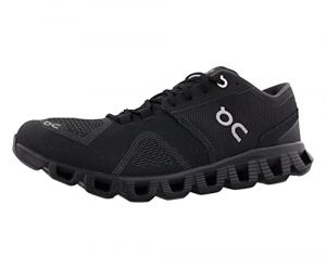 ON Womens Cloud X Textile Synthetic Black Asphalt Trainers 9 UK