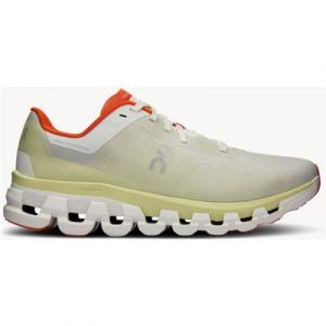 ON Running Women's Cloudflow 4 Road Running Shoes - White/Hay -  Size: UK 8