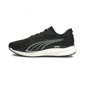 PUMA Womens Magnify Nitro Running Shoes - Black/Castlerock/White - 8