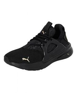 PUMA Womens Softride Enzo Evo Metallic Running Shoes Black 3.5