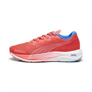 PUMA Velocity Nitro 2 Womens Running Shoes Red/Blue 7 (40.5)