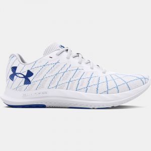 Women's  Under Armour  Charged Breeze 2 Running Shoes White / Horizon Blue / Tech Blue 7