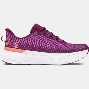 Women's  Under Armour  Infinite Pro Running Shoes Purple Gemini / Mystic Magenta / Flare Orange 8.5