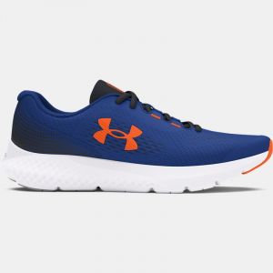 Boys' Grade School  Under Armour  Rogue 4 Running Shoes Tech Blue / Black / Orange Blast 3