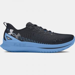 Men's  Under Armour  Velociti 4 Running Shoes Black / Horizon Blue / White 7