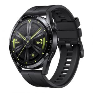 HUAWEI WATCH GT 3 Smartwatch 46MM - 2 Weeks Battery Life Fitness Tracker compatible with Android and iOS - Health Monitor with Personal Running Coach - Extended 3 Month Warranty - Black