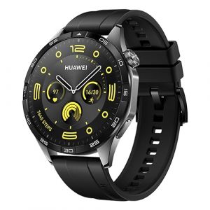 HUAWEI WATCH GT 4 Smart Watch - Up to 2 Weeks Battery Life Fitness Tracker - Compatible with Android & iOS - Health Monitoring with Pulse Wave Analysis - GPS Integrated - 46MM Black (Renewed)