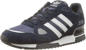 adidas Unisex Adults' Zx 750 Gymnastics Shoes Blue (Navy/White/Dark Navy) Size: 10 UK