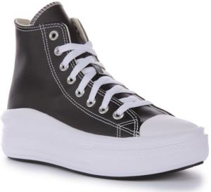 CONVERSE Women's Chuck Taylor All Star Move Platform FOUNDATIONAL Leather Sneaker