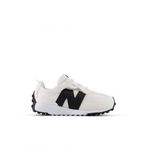 New Balance Kids' 327 NEW-B HOOK & LOOP in Black/White Synthetic