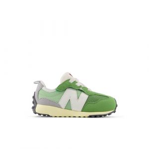 New Balance Kids' 327 NEW-B HOOK & LOOP in Green/Grey Synthetic