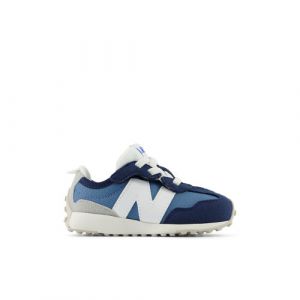 New Balance Kids' 327 NEW-B HOOK & LOOP in Blue/Grey Synthetic