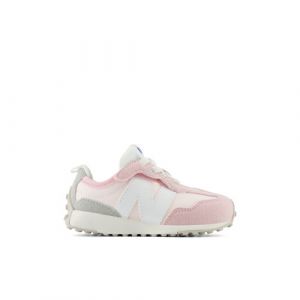 New Balance Kids' 327 NEW-B HOOK & LOOP in Pink/Grey Synthetic