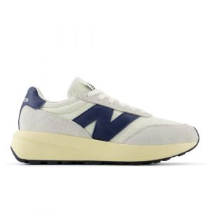 New Balance Unisex 370 in Blue/White Suede/Mesh