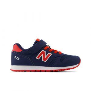 New Balance Kids' 373 Hook and Loop in Blue/Red Synthetic