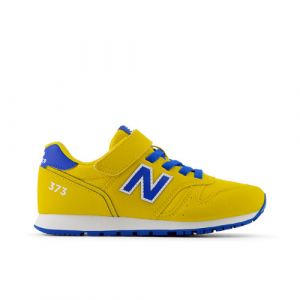 New Balance Kids' 373 Hook and Loop in Orange/Blue Synthetic