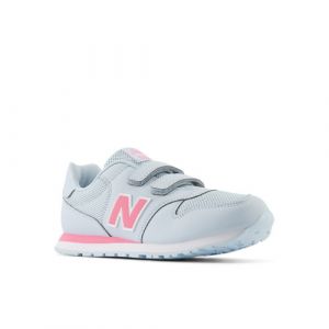 New Balance Kids' 500 Hook & Loop in Blue/Pink Synthetic