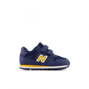 New Balance Infants' 500 Hook & Loop in Blue/Yellow Synthetic