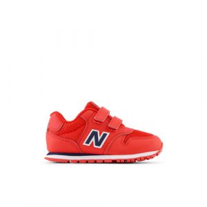 New Balance Infants' 500 Hook & Loop in Red/Blue Synthetic