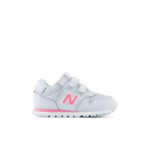 New Balance Infants' 500 Hook & Loop in Blue/Pink Synthetic