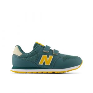 New Balance Kids' 500 Hook & Loop in Green/Yellow Synthetic