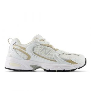 New Balance Unisex 530 in White/Beige Synthetic